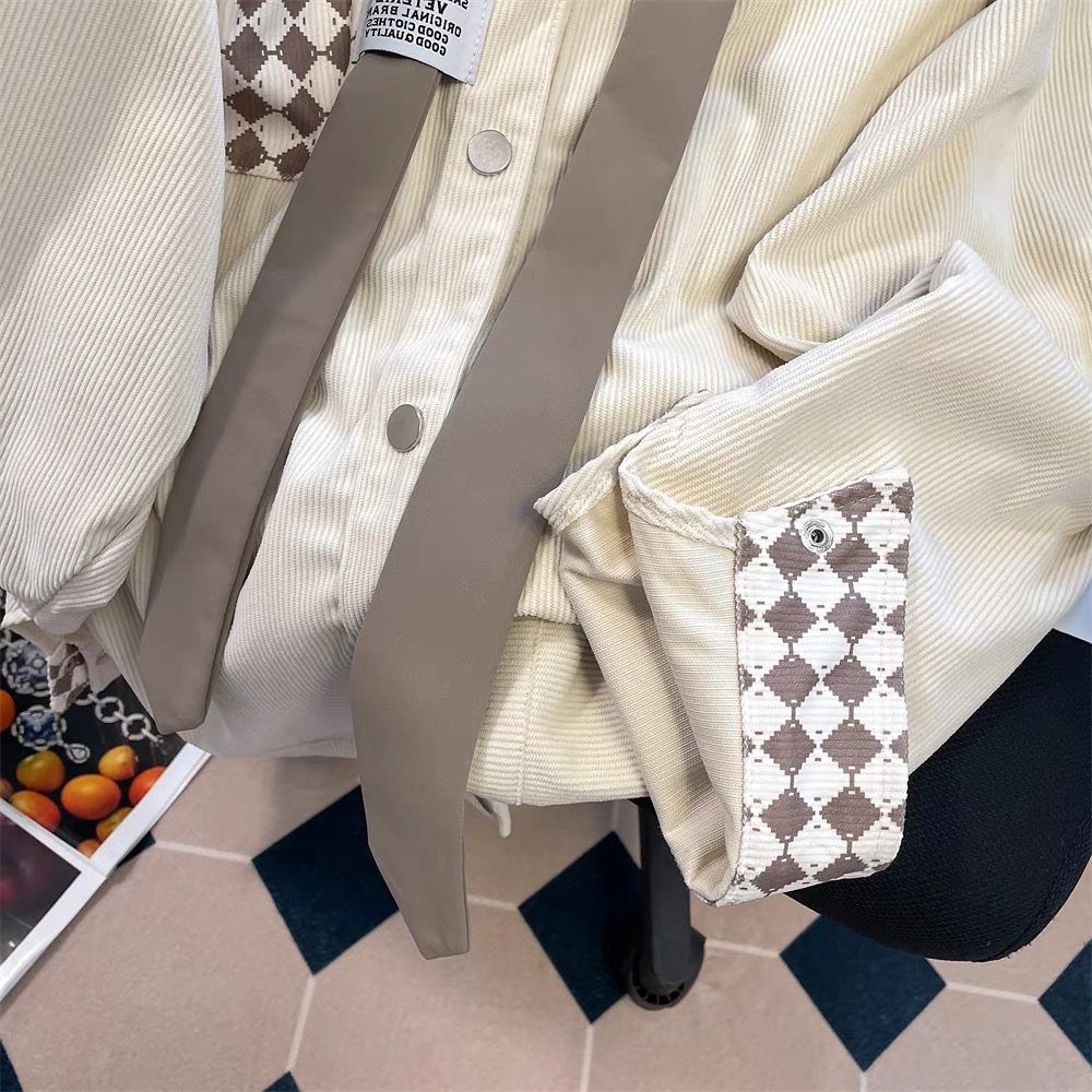 Billonaire girlfriend corduroy shirt SDZZ959 images